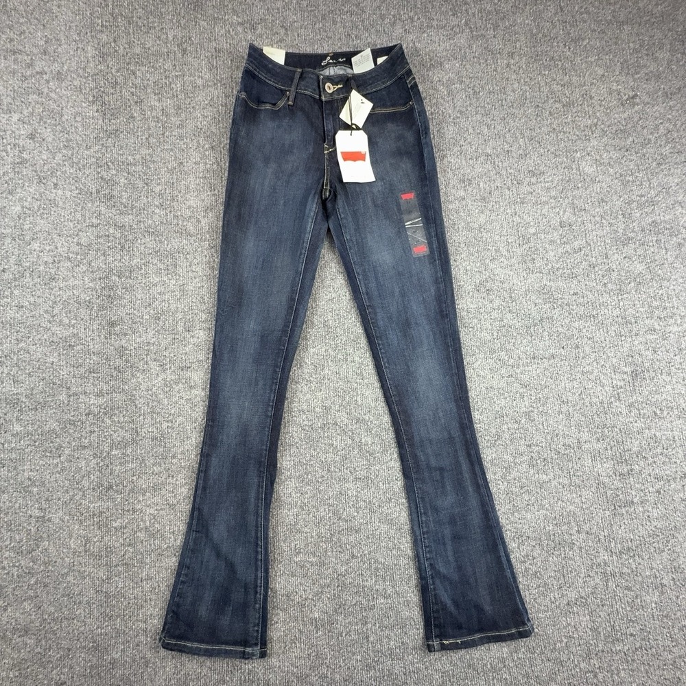 Levi's Mini Boot Legging Jeans Womens 25 Blue Med Wash Mid Rise 25x32 199310002